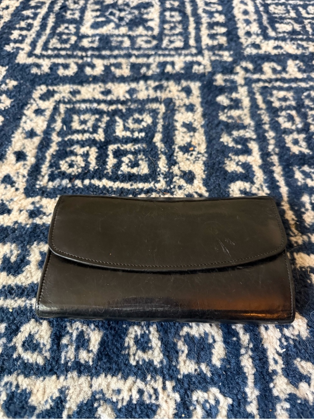 Coach Black Leather Clutch Wallet